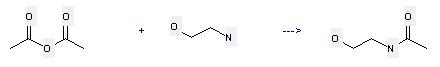 N-(2-Hydroxyethyl)acetamide can be prepared by acetic acid anhydride with 2-amino-ethanol.